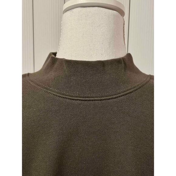 FEAR OF GOD ESSENTIALS RELAXED CREWNECK SWEATSHIRT OFFBLACK SIZE MEDIUM OVERSIZE - Picture 9 of 10